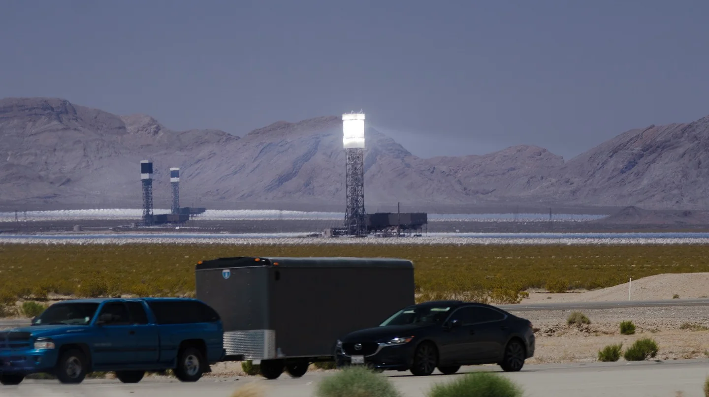 Photo by James F. O'Brien in Ivanpah Solar Power Facility.