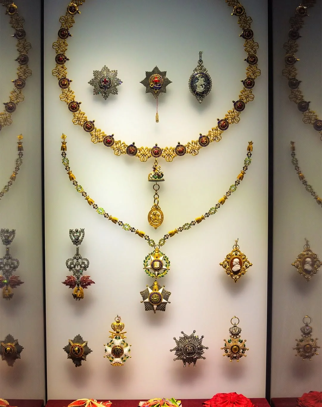 A photo of part of the Topkapı Palace Medal Collection. No idea what these represent, but the appearance is very interesting.