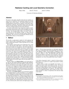 Radiance Caching and Local Geometry Correction thumbnail