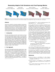 Resampling Adaptive Cloth Simulations onto Fixed-Topology Meshes thumbnail