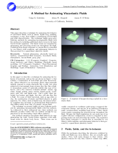 A Method for Animating Viscoelastic Fluids thumbnail