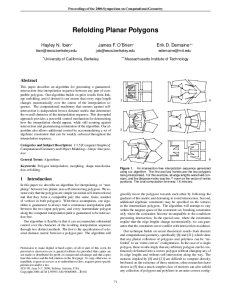 Refolding Planar Polygons thumbnail