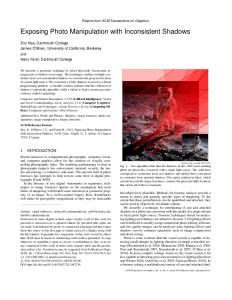 Exposing Photo Manipulation with Inconsistent Shadows thumbnail