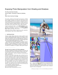 Exposing Photo Manipulation from Shading and Shadows thumbnail