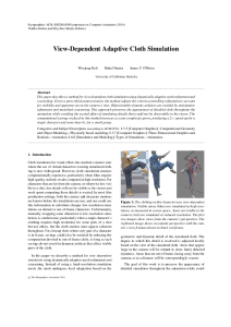 View-Dependent Adaptive Cloth Simulation thumbnail
