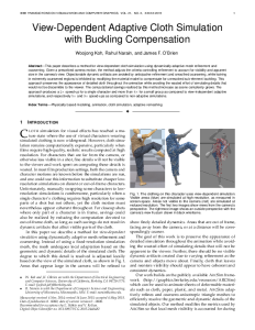 View-Dependent Adaptive Cloth Simulation with Buckling Compensation thumbnail