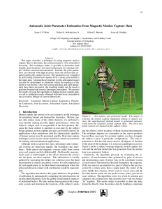 Automatic Joint Parameter Estimation from Magnetic Motion Capture Data thumbnail