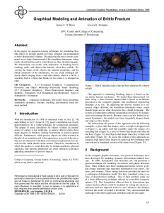 Graphical Modeling and Animation of Brittle Fracture thumbnail