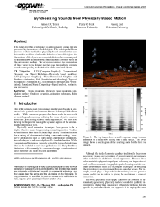 Synthesizing Sounds from Physically Based Motion thumbnail