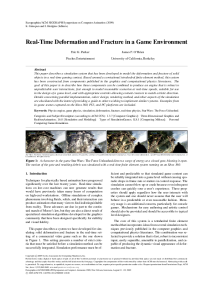 Real-Time Deformation and Fracture in a Game Environment thumbnail