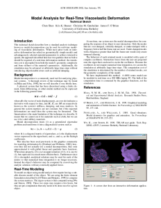 Modal Analysis for Real-Time Viscoelastic Deformation thumbnail