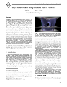 Shape Transformation Using Variational Implicit Functions thumbnail